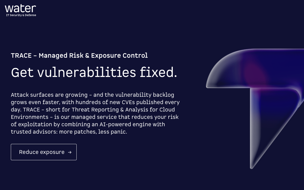 Managed Vulnerability & Exposure Control with TRACE | water IT Security ...